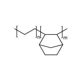 Cyclic Olefin Copolymer, HDT= 75°C