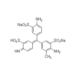 Acid Fuchsin, C.I. 42685, certified structure