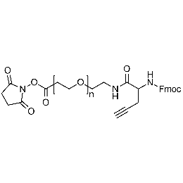 NHS PEG Fmoc-amine alkyne, Mp 3000